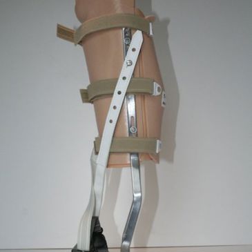 Orthèse tibio-pédieuse de décharge avec appui sous-rotulien (PTB), de type Allgöwer